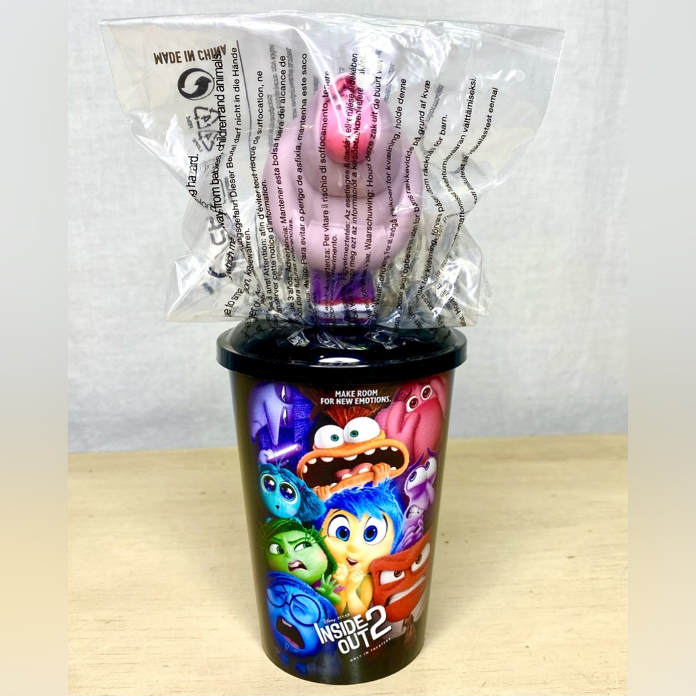 Disney Pixar Inside Out 2 Drink Cup Lid Topper Embarrassment Exclusive HFT